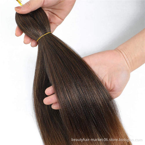 wholesale private label hot water setting prestretched easy braid bulk synthetic yaki colored ombre pre stretched braiding hair